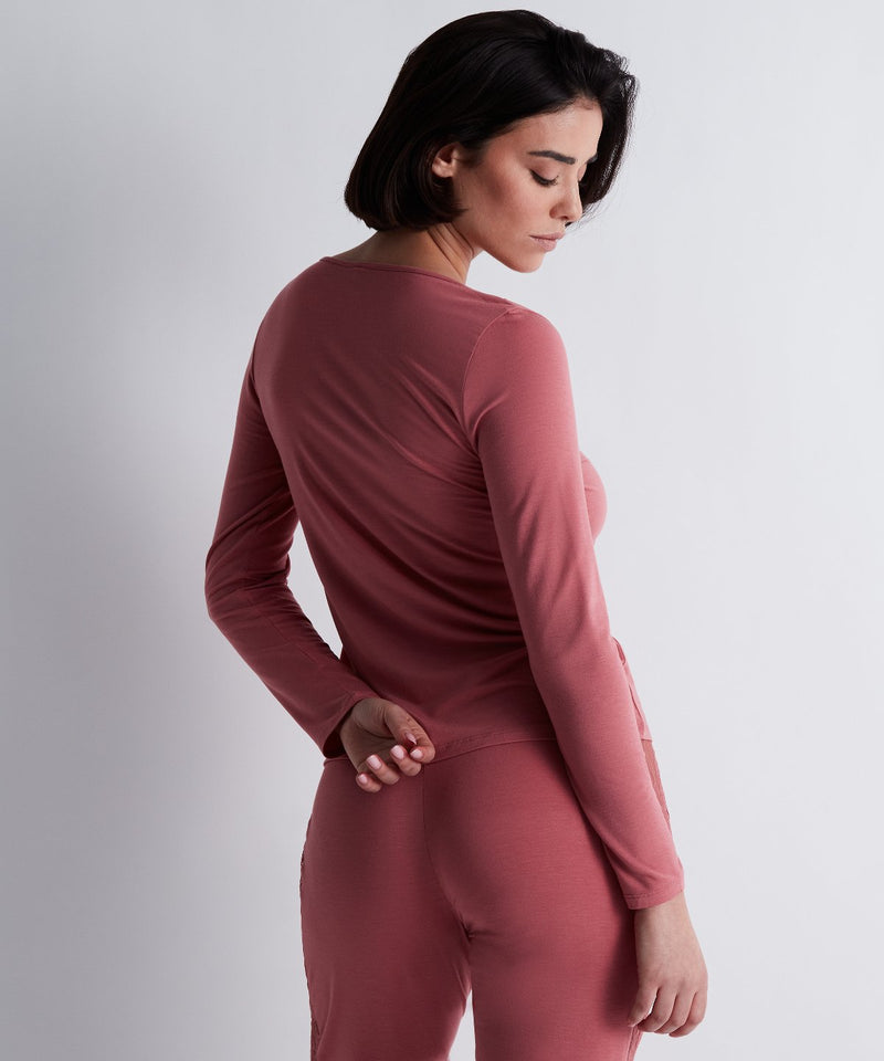 Aubade Lazy Days Rosewood Top Manches Longues