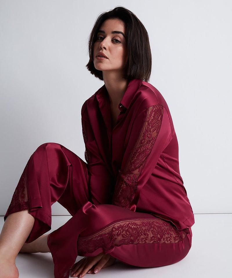 Aubade Midnight Whisper Crimson Red Chemisier