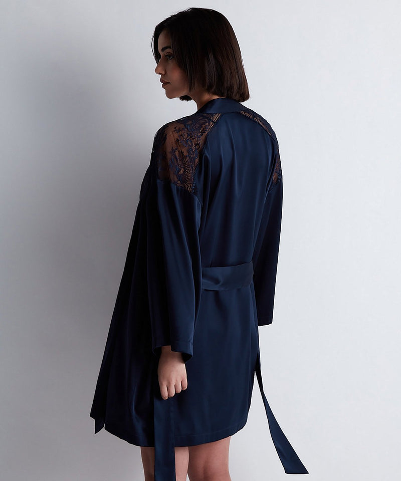 Aubade Midnight Whisper Evening Blue Kimono