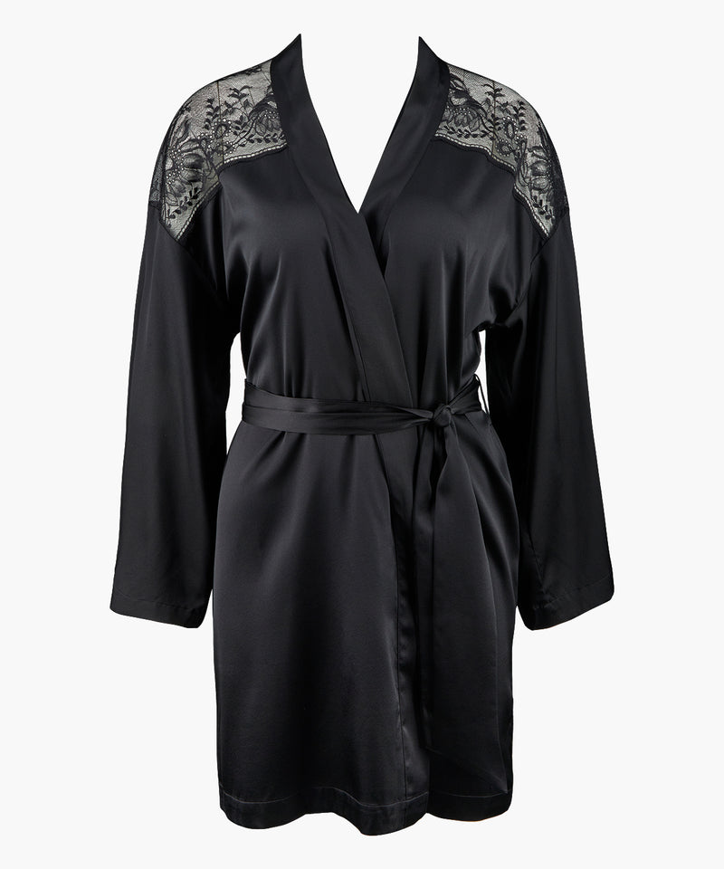 Aubade Midnight Whisper Noir Kimono
