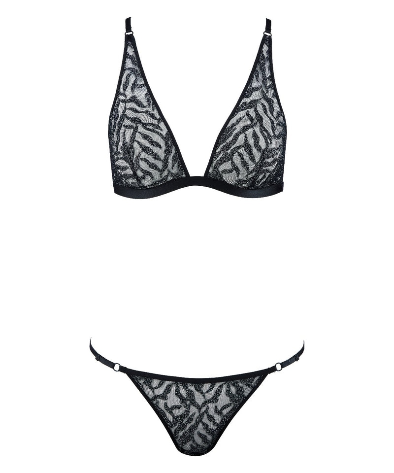 Aubade Moonlight Shadow Black Silver Ensemble