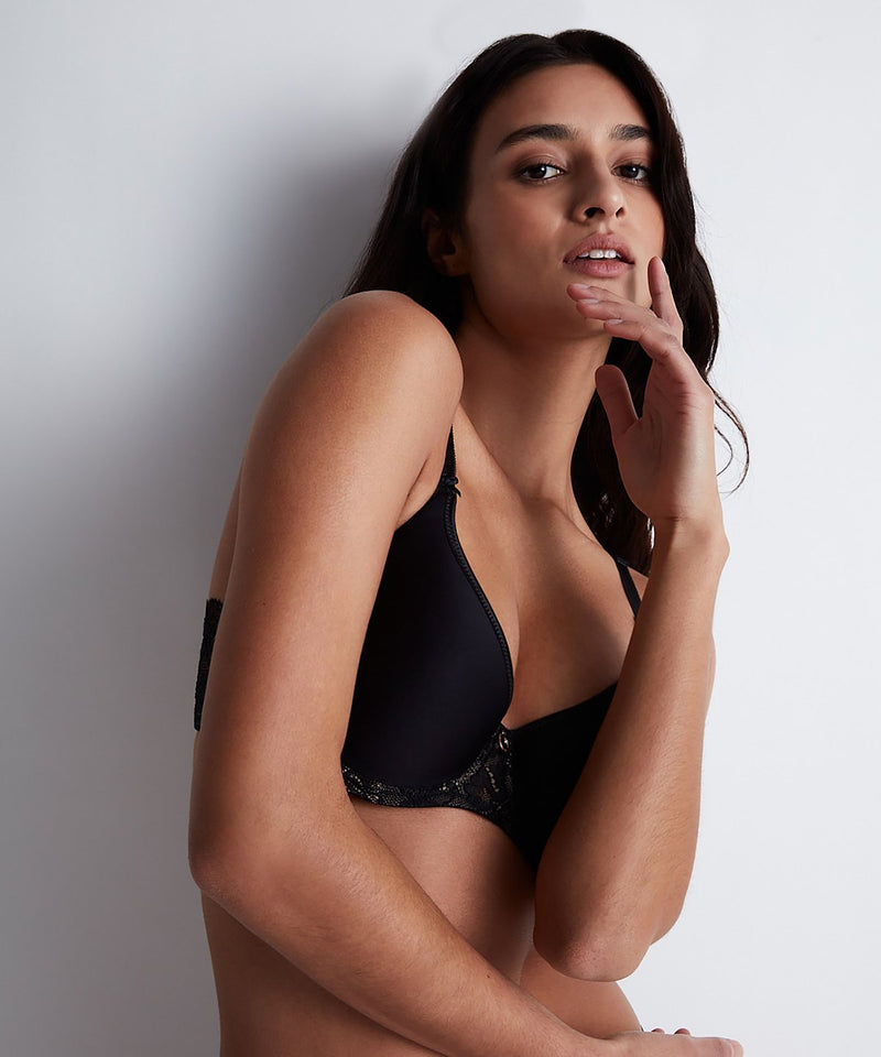 Aubade Rosessence Black T-shirt Bra