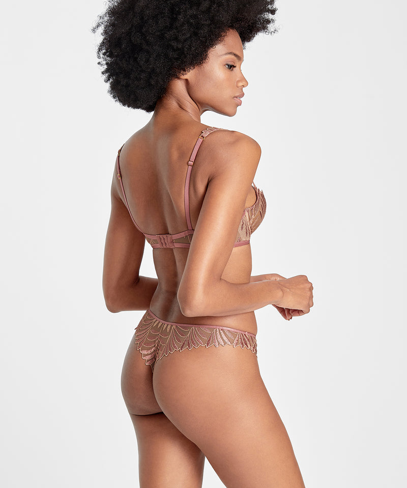 Aubade Sensory Illusion Silk Rose Tanga