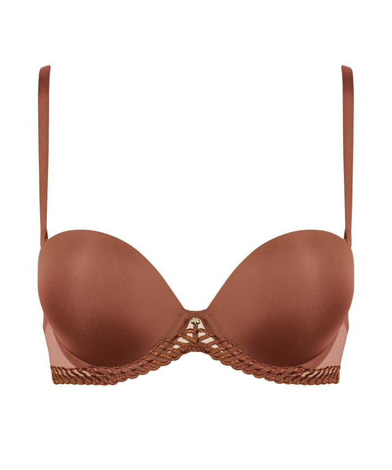 aubade Sheer Emotion Honey Bandeau plunge