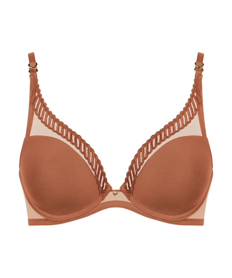 aubade Sheer Emotion Honey Triangle avec armatures