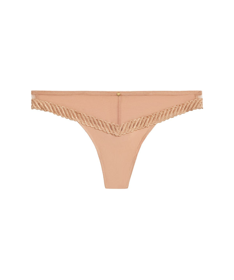 aubade Sheer Emotion Sand Tanga