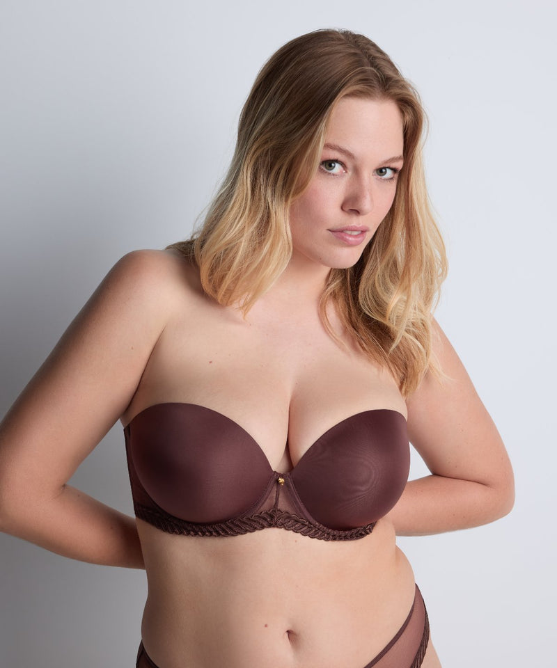 Aubade Sheer Emotion Sepia Bandeau Plunge