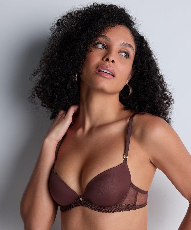 Aubade Sheer Emotion Sepia Push-up Coques