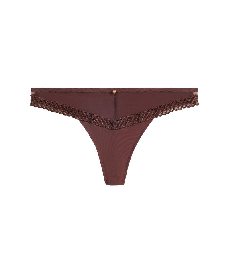 aubade Sheer Emotion Sepia Tanga