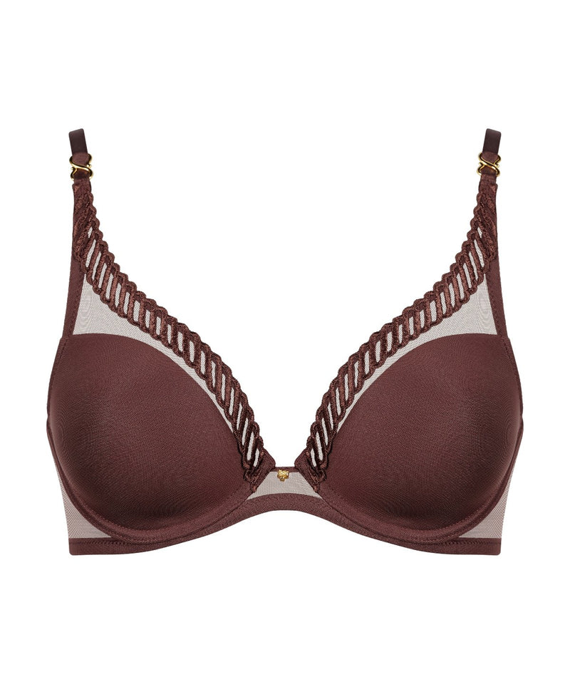 Aubade Sheer Emotion Sepia Triangle Avec Armatures