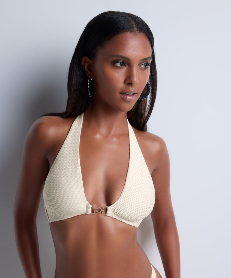 Aubade Shimmering Waters Golden White Triangle