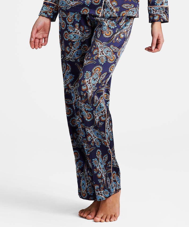 Aubade Silk By Night Blue Cachemire Pantalon