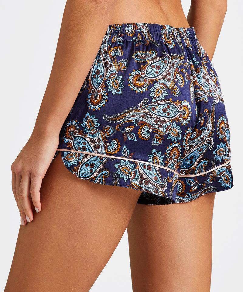 Aubade Silk By Night Blue Cachemire Shorty