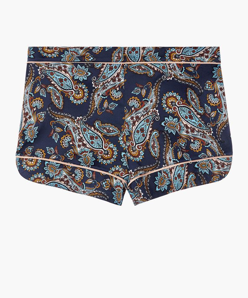 aubade Silk by Night Blue cachemire Shorty