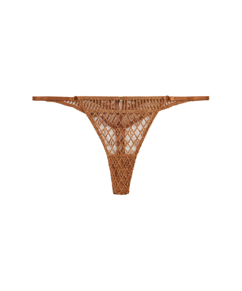 aubade Stardust Dream Amber Gold Tanga