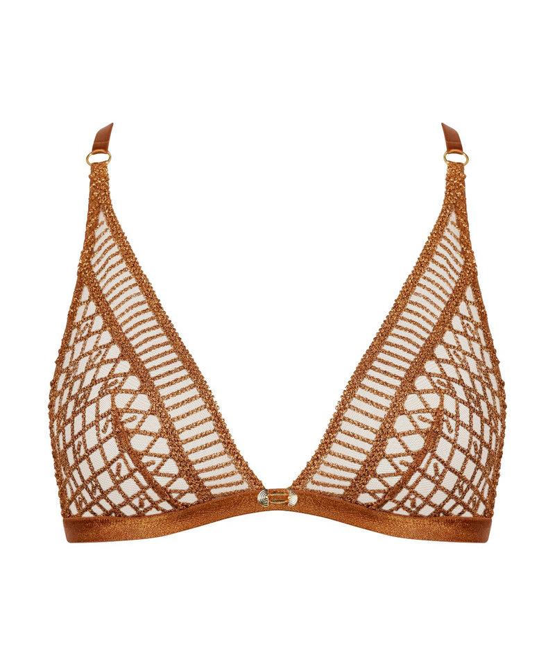 Aubade Stardust Dream Amber Gold Triangle Bralette