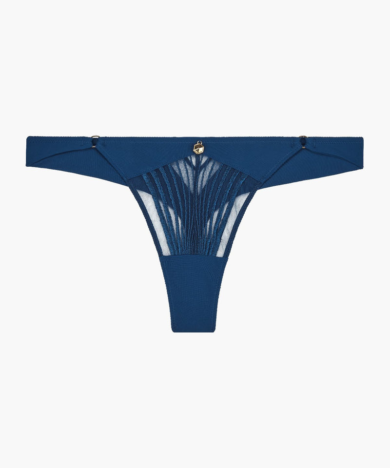 aubade Sumptuous Waves Imperial Blue Tanga