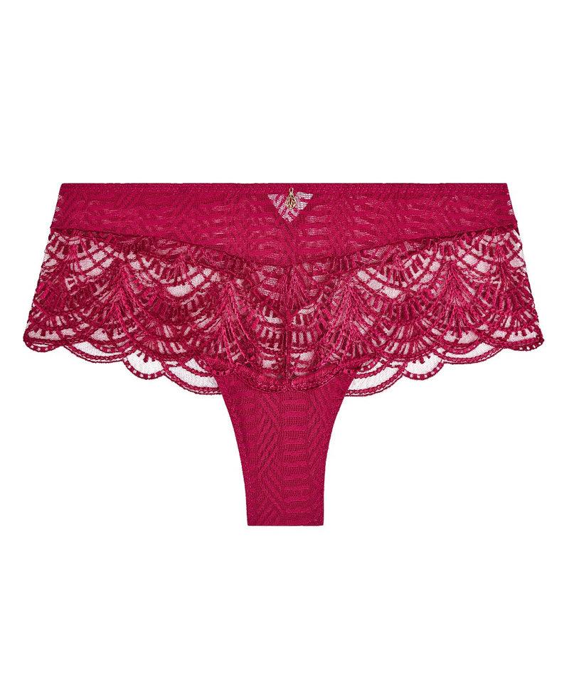 aubade Vibes Rouge Love et Uni Bordeaux Shorty