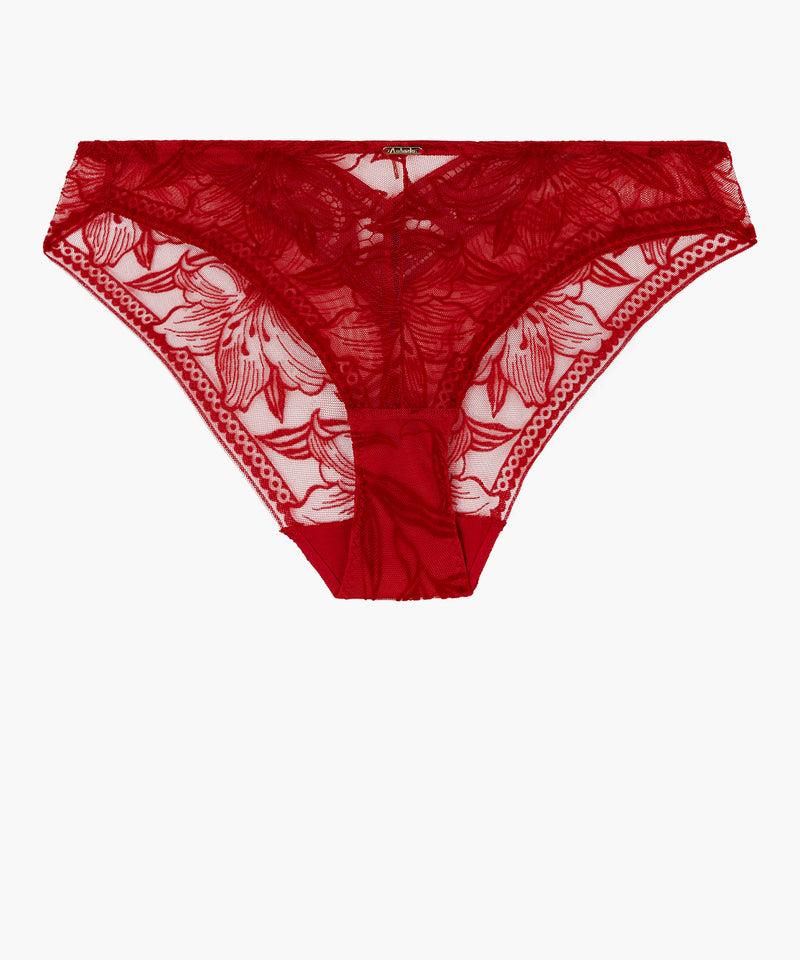 aubade Cœur à Corps Rouge Rebelle Culotte Italienne