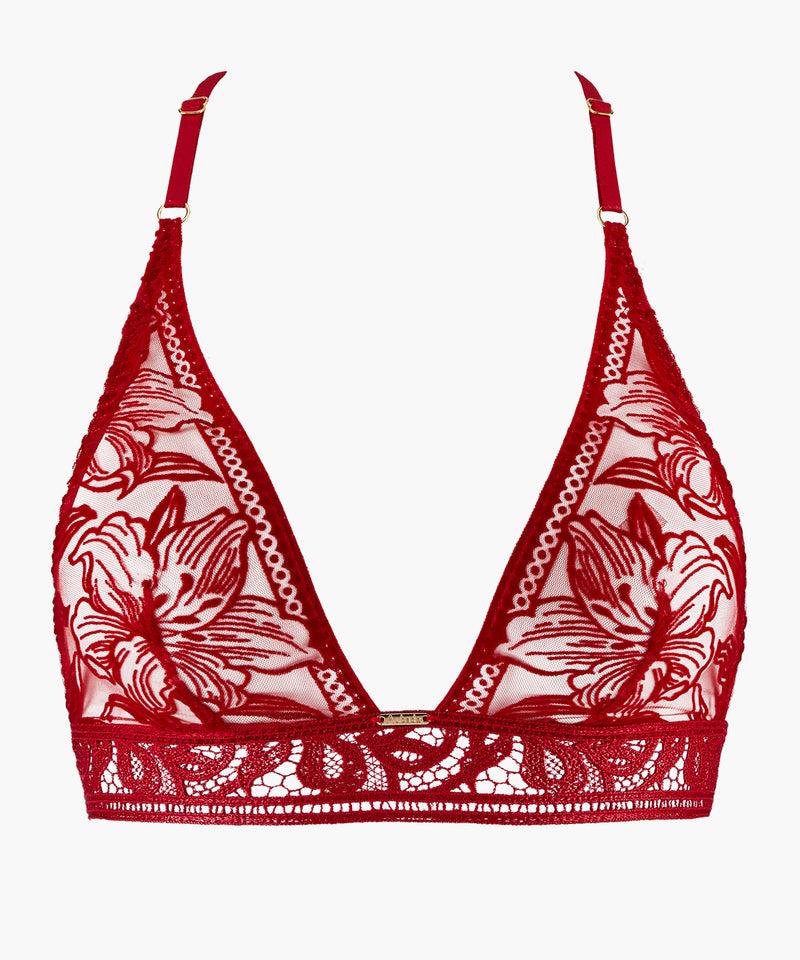 aubade Cœur à Corps Rouge Rebelle Triangle bralette
