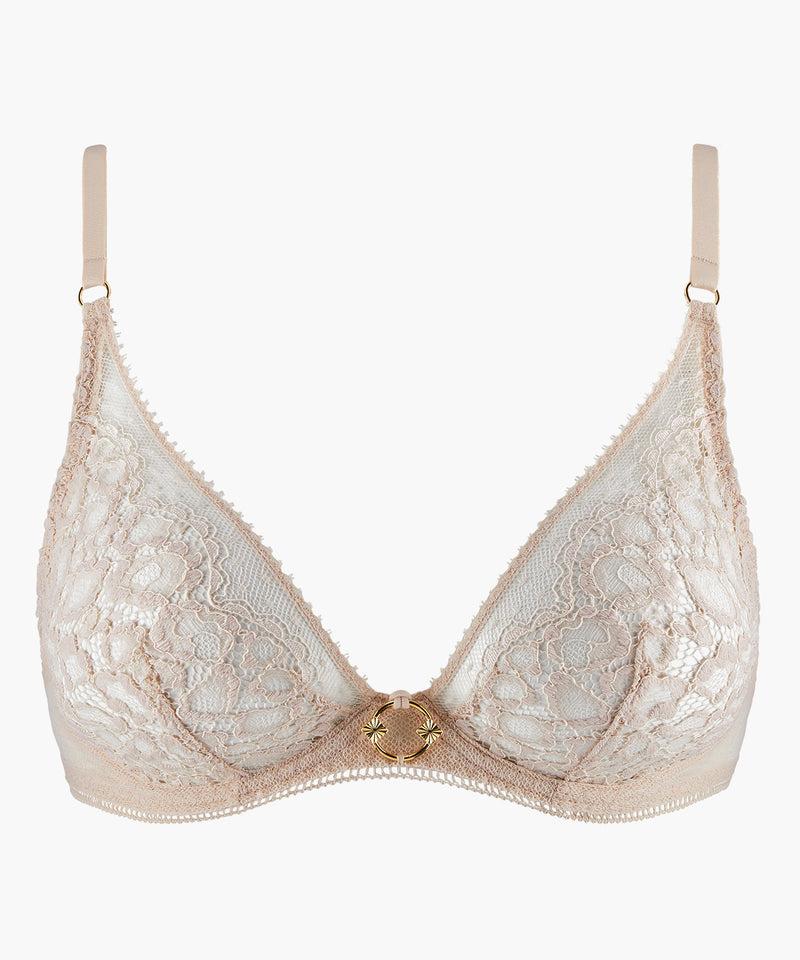 aubade Illusion Fauve Thé Blanc Triangle avec armatures