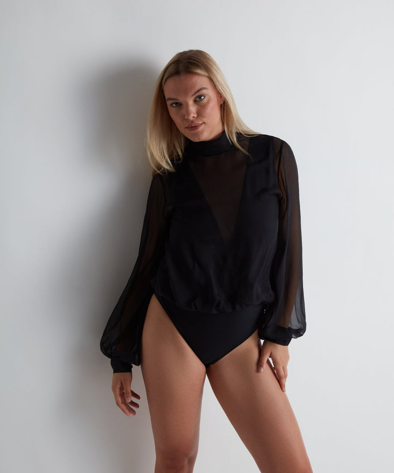 Aubade Les Bodys By Aubade Black Body Manches Longues