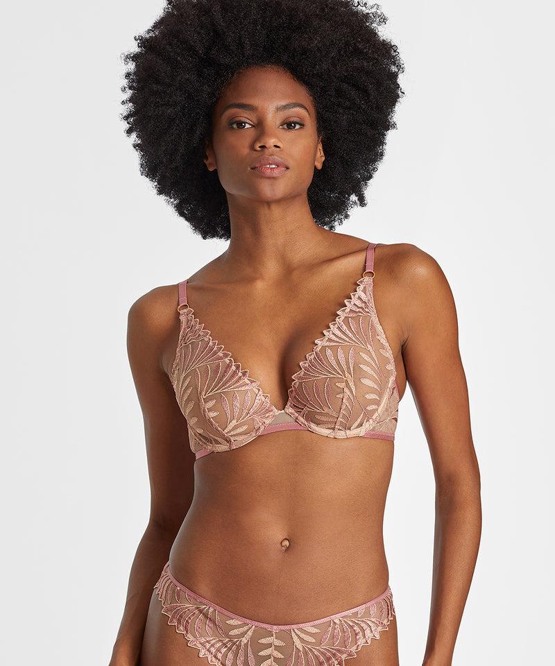 Aubade Sensory Illusion Silk Rose Triangle Avec Armatures