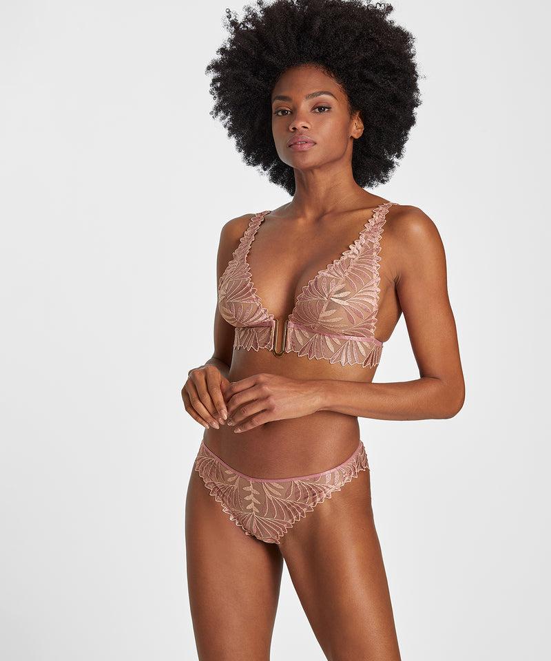 Aubade Sensory Illusion Silk Rose Triangle Bralette