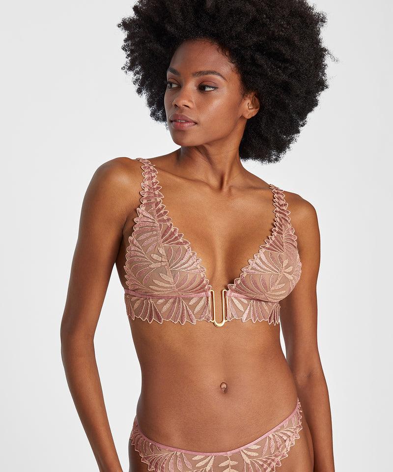 Aubade Sensory Illusion Silk Rose Triangle Bralette