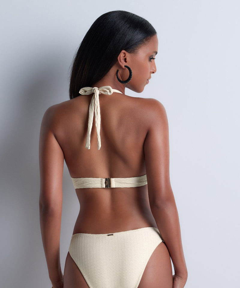 Aubade Shimmering Waters Golden White Push-up Coques