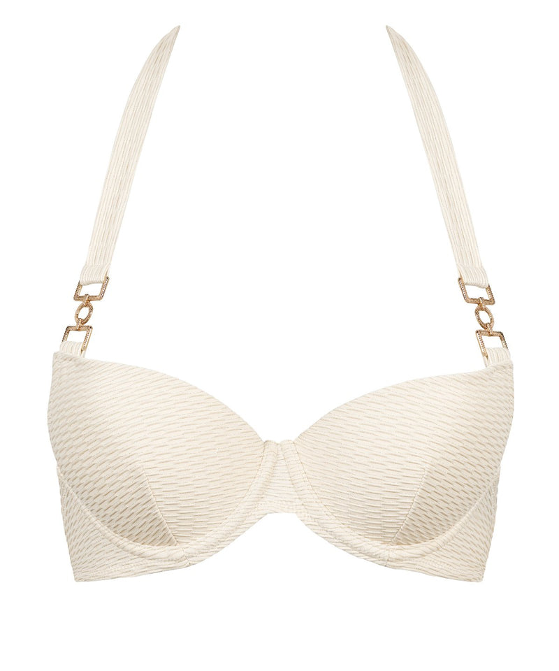aubade Shimmering Waters Golden White Push-up coques