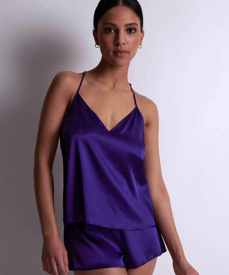 Aubade Silk Desire Ultraviolet Top à Fines Bretelles