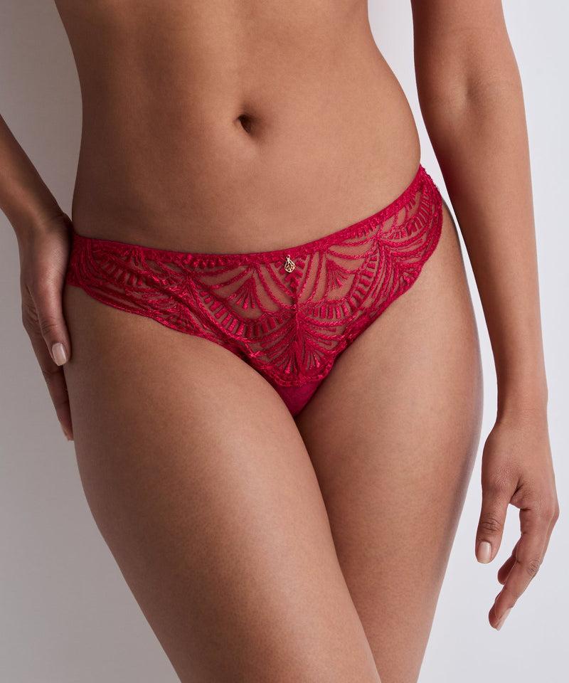 Aubade Vibes Rouge Love Et Uni Bordeaux Culotte Italienne