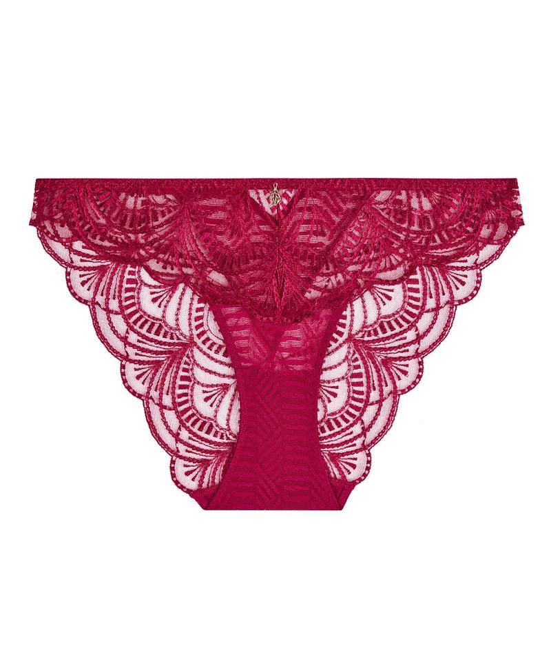 aubade Vibes Rouge Love et Uni Bordeaux Culotte Italienne