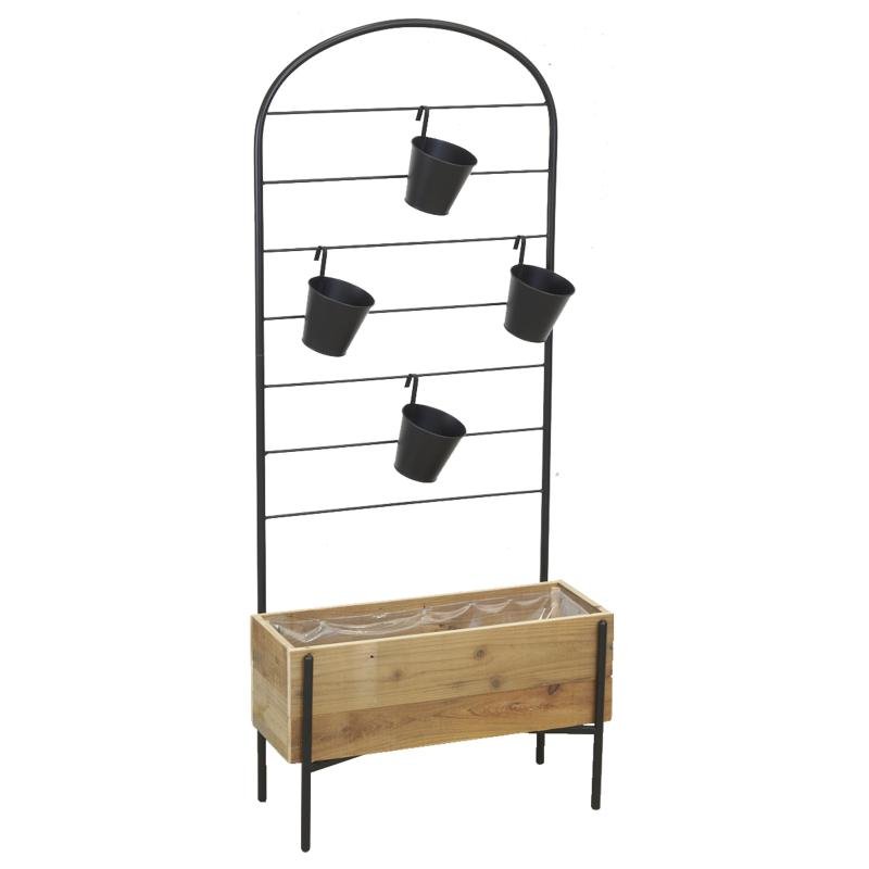 aubry gaspard Arche de jardin en métal et bois - JAC1810