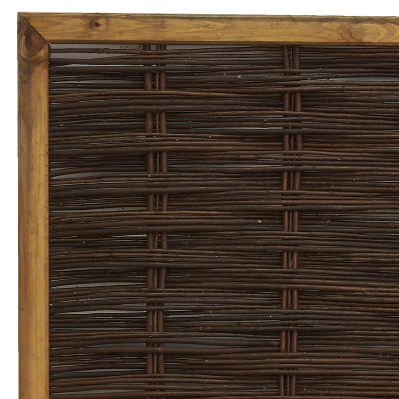 Aubry Gaspard Claustra En Pin Naturel Et Osier - JAC1740