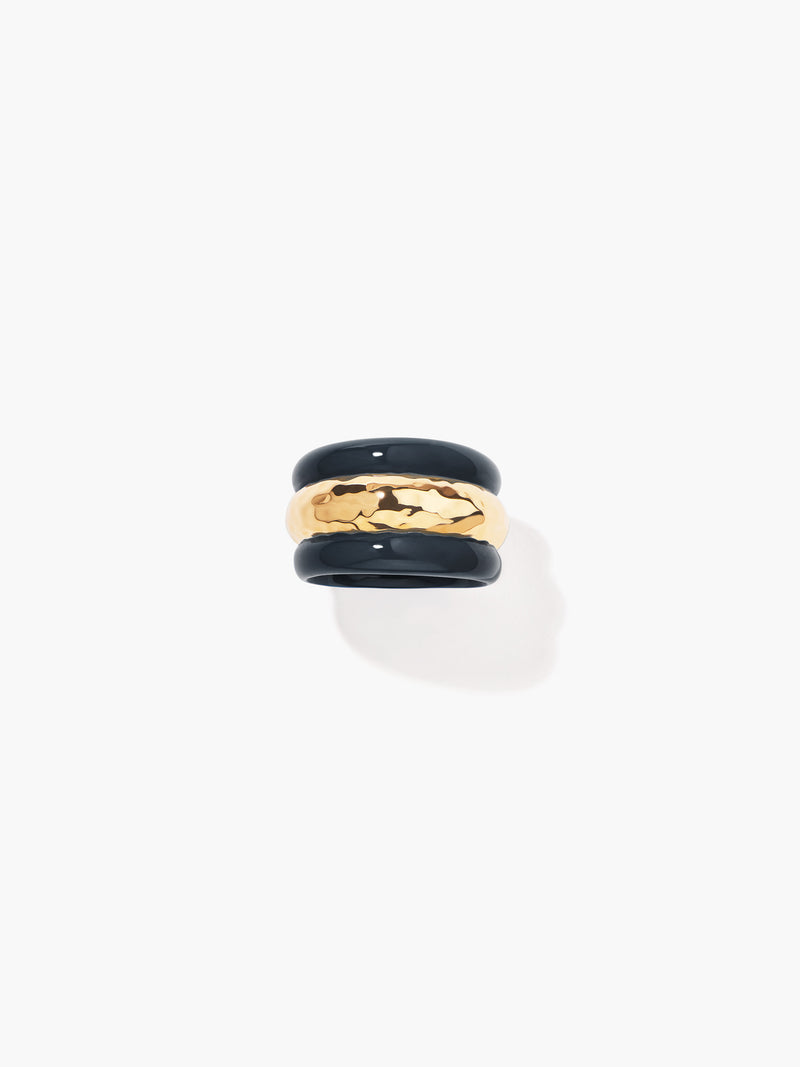 aurélie bidermann Bague Nazca noire FW20BA06 MG-50