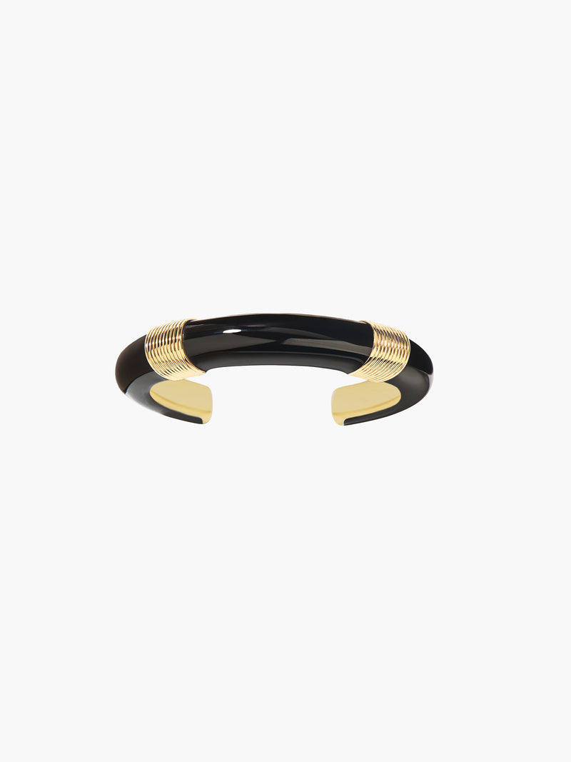 aurélie bidermann Bracelet Katt noir KATBR01 MG PM