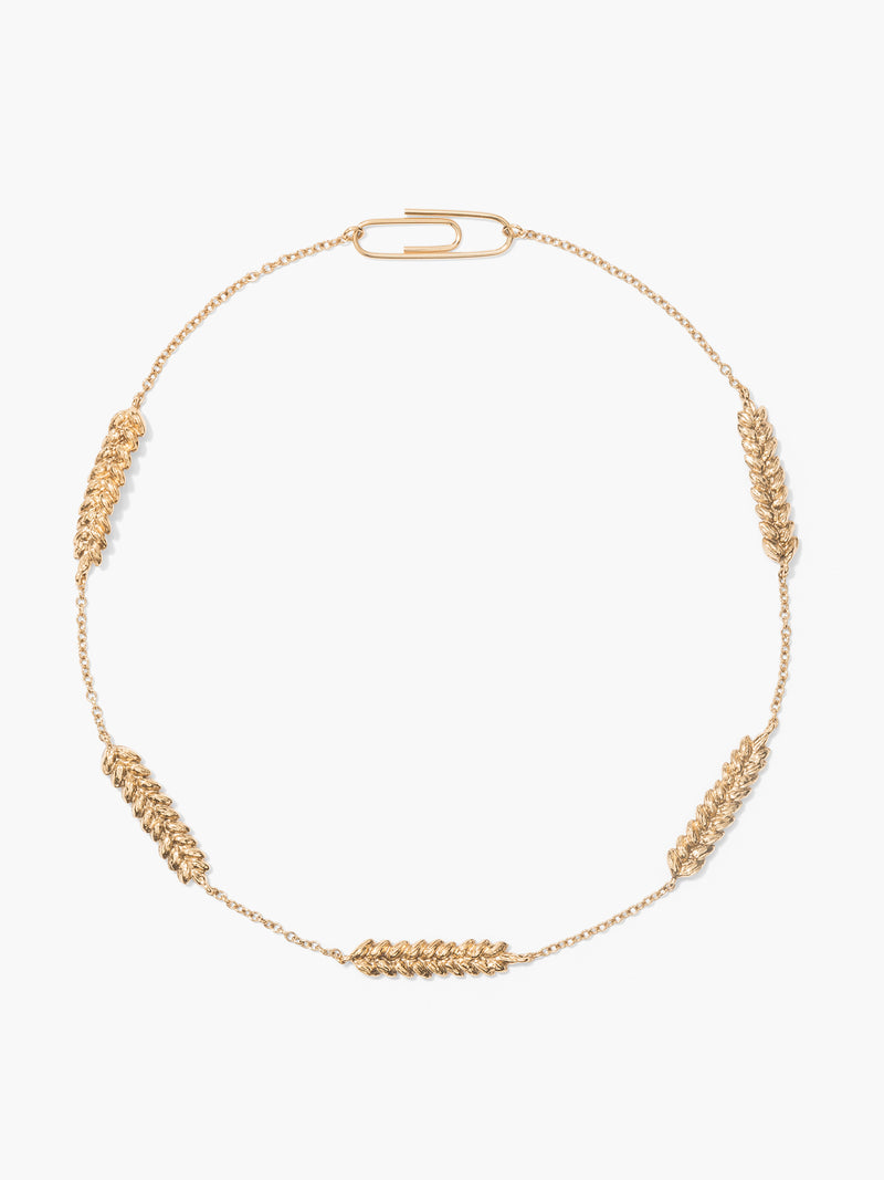 aurélie bidermann Collier Blé WHECO01 MG