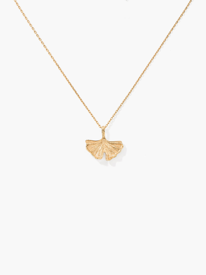 aurélie bidermann Pendentif Mini Ginkgo GINPD02 YG