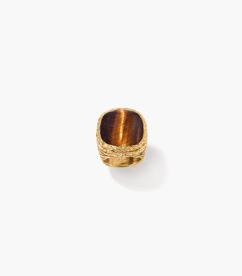 aurélie bidermann Bague Miki œil de tigre MIKBA02OT MG-50