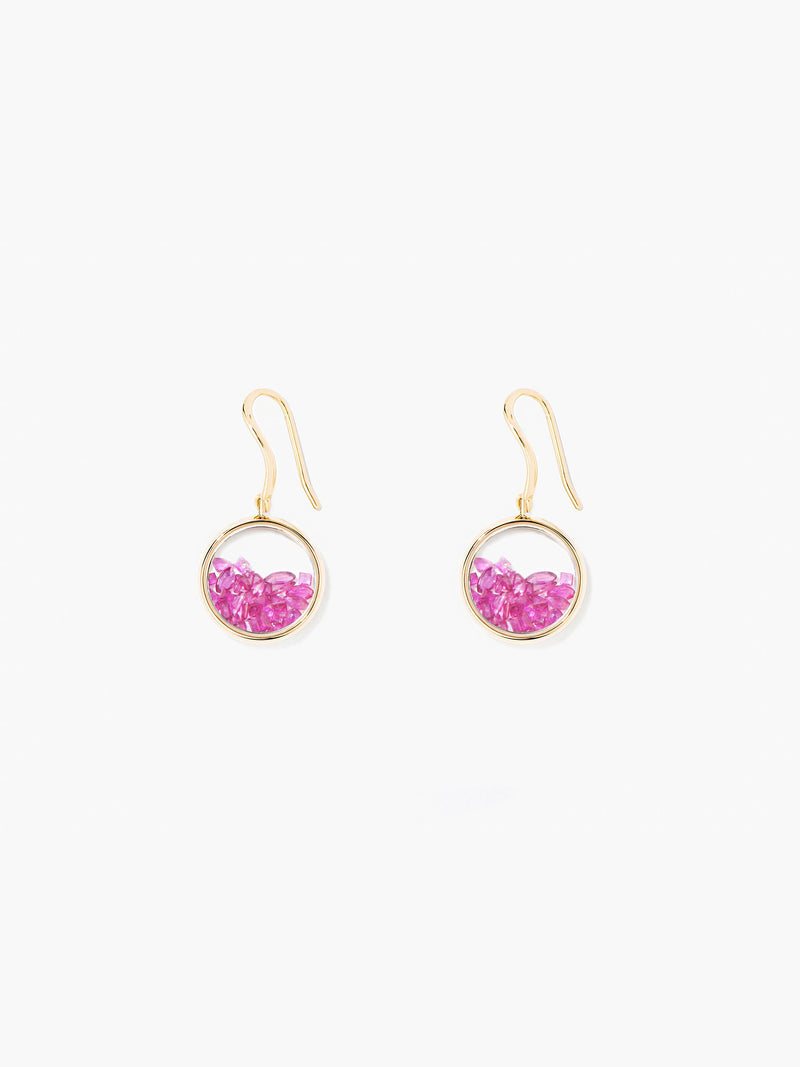 aurélie bidermann Boucles d'oreilles Chivor Rubis CHIBO01RU YG