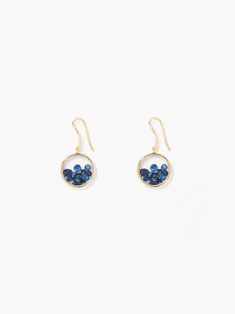 aurélie bidermann Boucles d'oreilles Chivor Saphirs Bleus CHIBO01SB YG