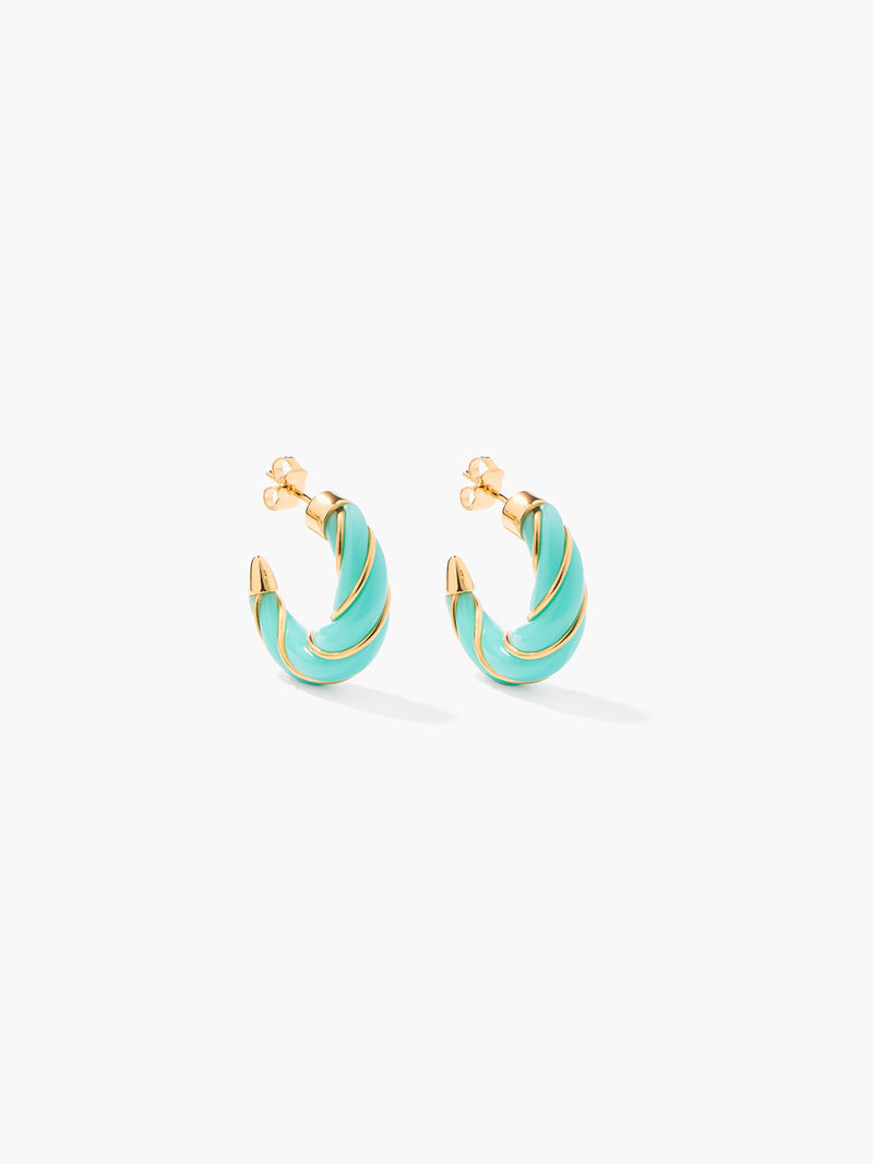 aurélie bidermann Boucles d'oreilles Diana aqua SS25BO15 MG