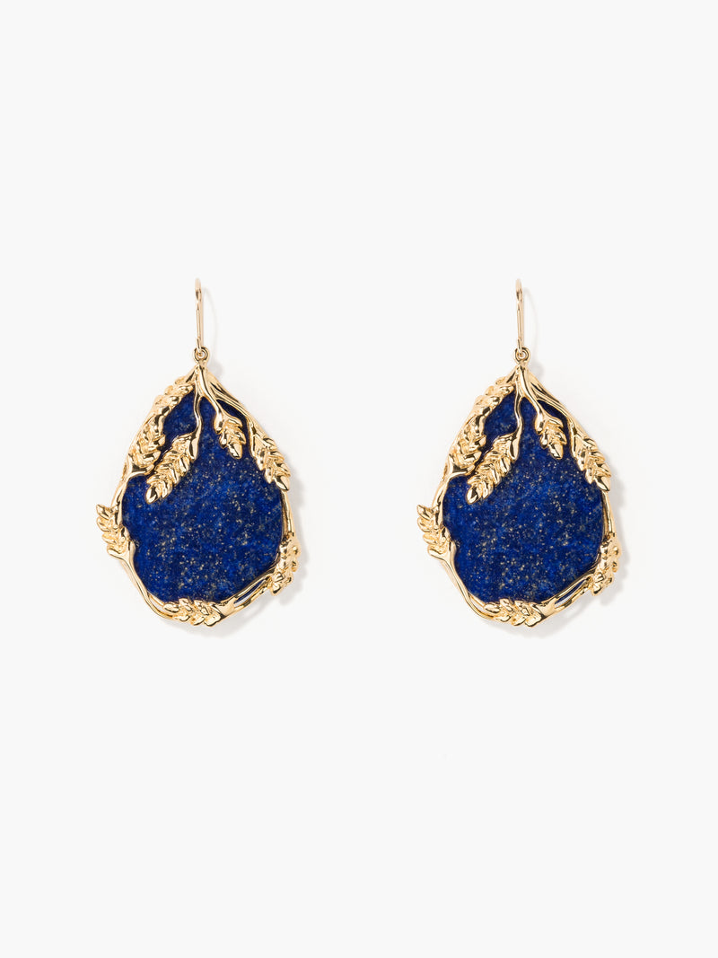 aurélie bidermann Boucles d'oreilles Françoise lapis lazuli FRAF15BO01LL MG