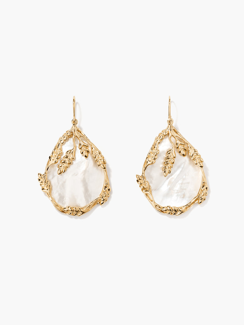 aurélie bidermann Boucles d'oreilles Françoise nacre FRAF15BO01NB MG