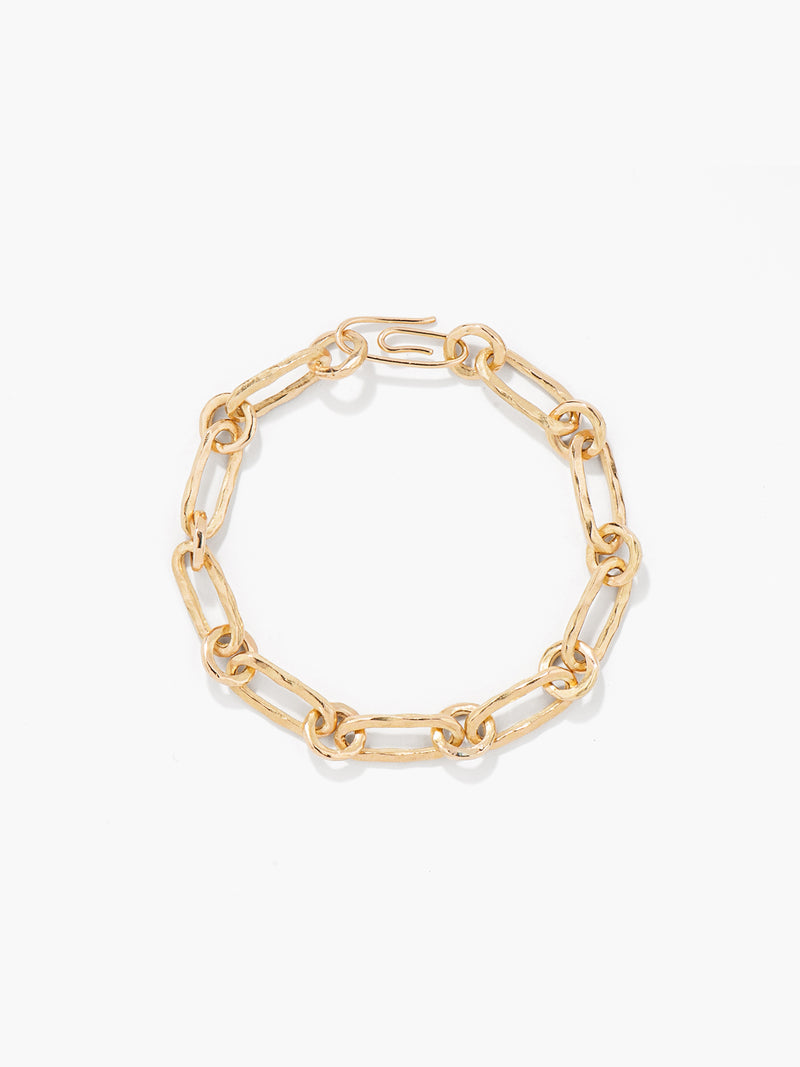 aurélie bidermann Bracelet Chaîne martelée CHNMAR01 YG