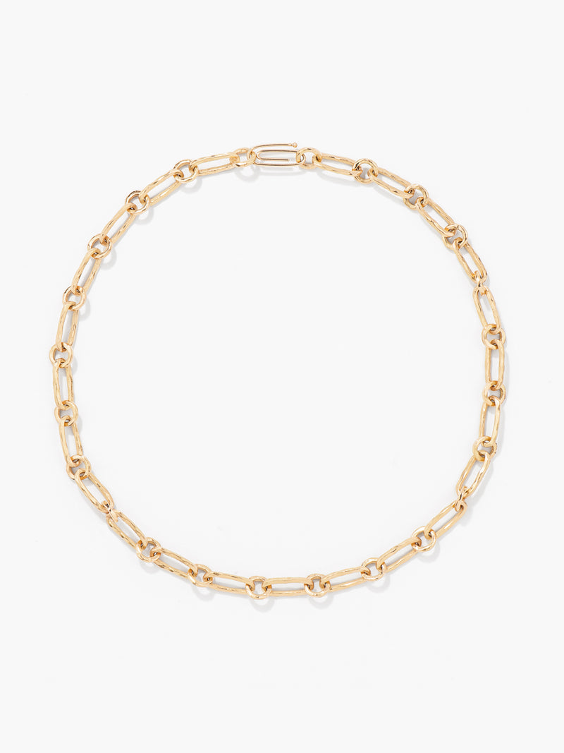 aurélie bidermann Collier Chaîne martelée CHNMAR02 YG