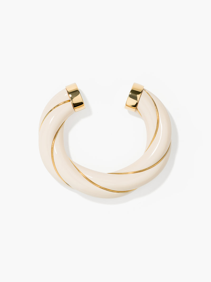 aurélie bidermann Jonc Diana ivoire XL FW21BR01 MG GM