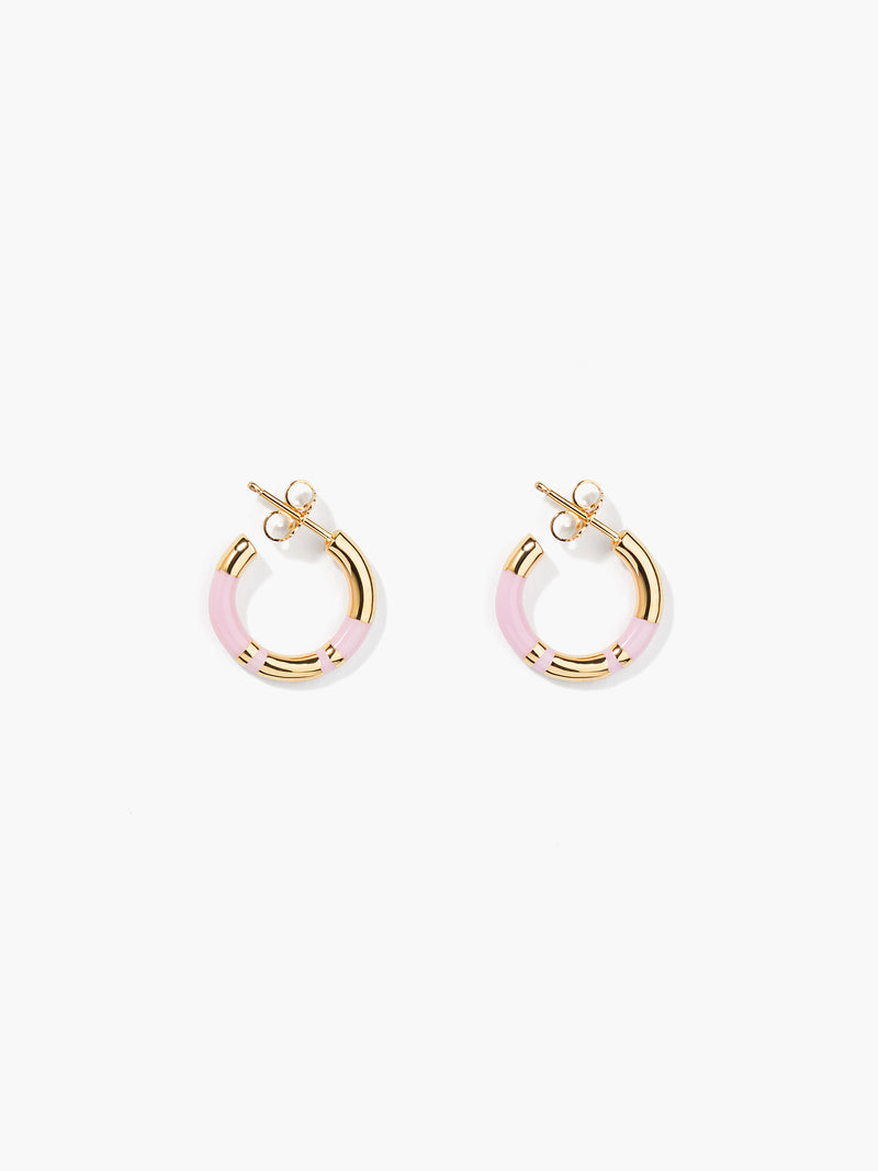aurélie bidermann Mini crèoles Positano baby pink SS18BO10 MG